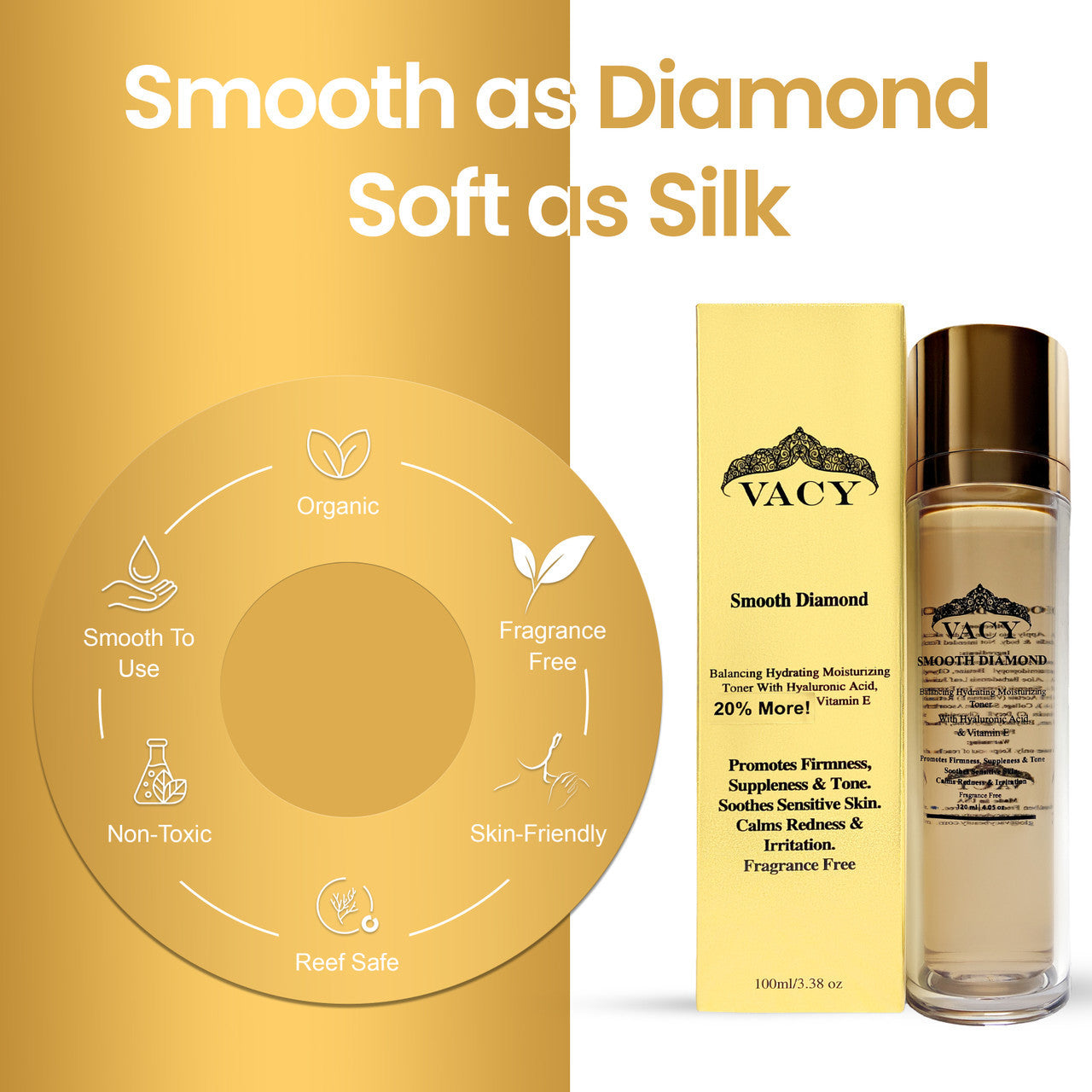 Smooth diamond Balancing Hydrating Witch Hazel Scented Toner 120ml