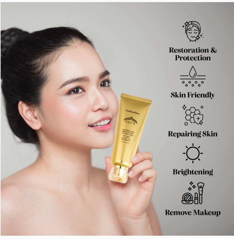 GoldenGlow  Cleansing  Vitamin Face Wash Now in New Tube